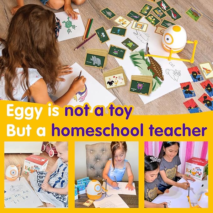 Learning Educational Robot Toys for 3 4 5 Year Old Kids,Interactive Talking Drawing Robot Teach Math Sight Words Preschool Kindergarten Learning Activities Toy Gift for Girls and Boys Age 3-5