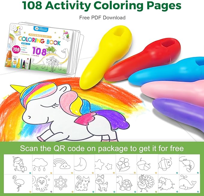 Jar Melo Dinosaur Coloring Roll for Kids -Sticky No Mess Coloring Poster for Toddlers, 118×15.74 Inches Large Coloring Tablecloth, Drawing Paper for Kids' Easel Ideal Gifts for Home Birthday Party