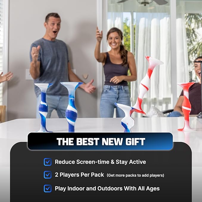 Popdarts PRO Pack Game Set (Fire & Ice) - Indoor, Outdoor Suction Cup Throwing Game - Competition with a POP