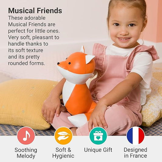 Little Big Friends Musical Baby Toy – Soft Plush Pull-String Cord Classical Toy for Baby & Toddlers | Soothing Stuffed Cuddly Animal Gift | Richard The Fox
