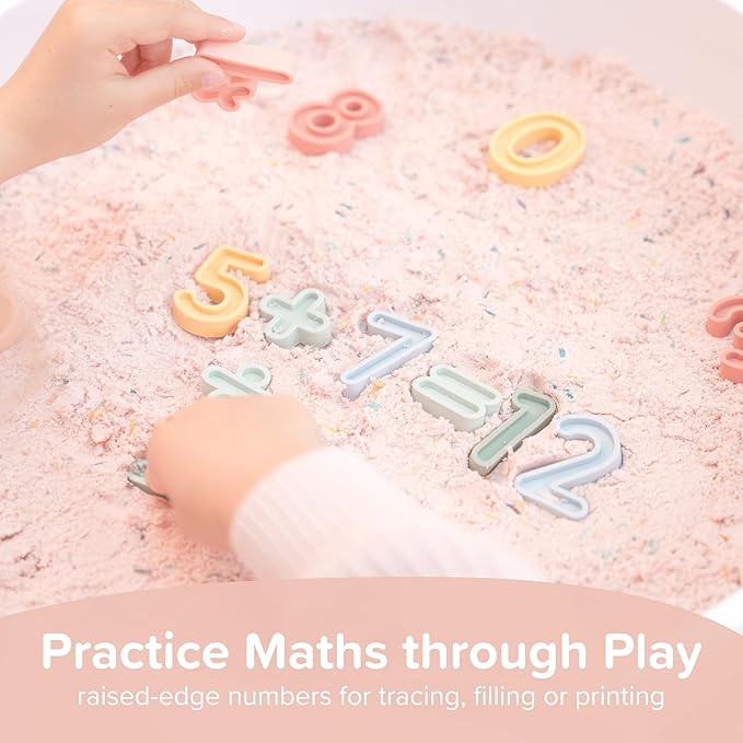 Inspire My Play - Kids Sensory Numbers Set - Number Toys Maths Resources Tuff Tray Accessories Early Years Resources