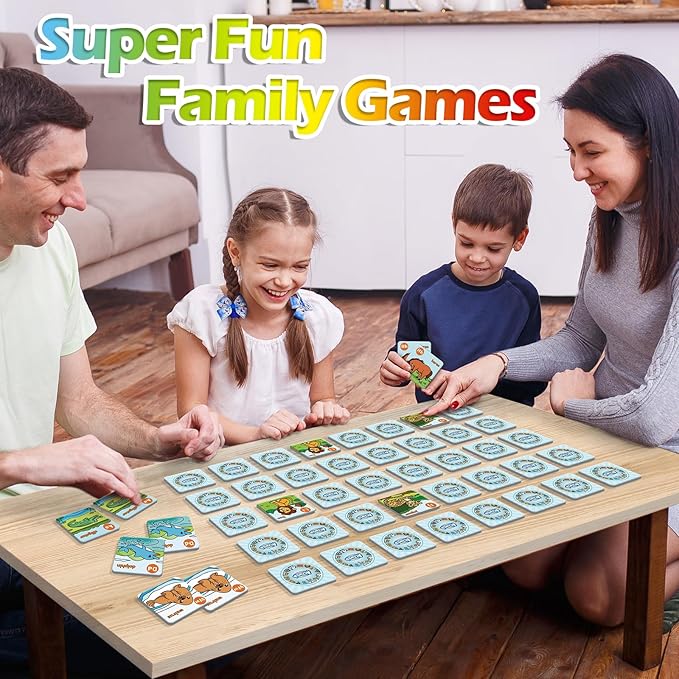 Aizweb Alphabet Match Game,Memory Game,52 Pcs ABC Learning Letter Flash Cards for Toddlers Ages 3 4 5,Educational Toys for Pre K Preschool Kindergarten Learning Activities Classroom Must Haves