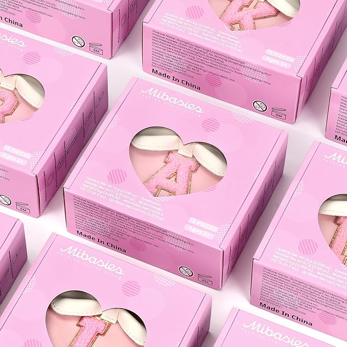 Kids Makeup Kit for Girls - 15 Pcs Real Washable Make Up Set - Non Toxic Toddlers Cosmetic with Letter Mouse Ear Purse - Dress up Birthday Gifts for 3 4 5 6 7 8 Years Old Girls - L