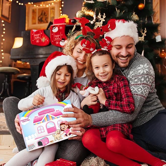 24 Pcs Dog Toys Doctor Kit for Kids, Walking and Barking Electronic Interactive stuffed Puppy Toy with Pretend Playset for Toddlers, Pet Care Veterinarian Toy Set, Girl Role Play Gift for 3-6 Year Old