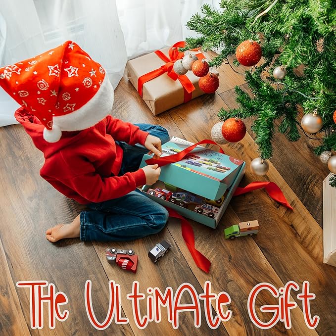 10 PCS Wooden Train Set Accessories, Toddler car Toys, fits Thomas, Brio, IKEA, Melissa and Doug, Stocking Stuffers for Kids, Train Toys Gifts for Toddlers and Kids Ages 4-8 and up