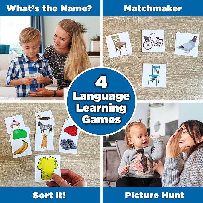 ThinkPsych First Nouns Picture Play Cards | Award Winning | 150 Picture Cards for Speech Development | Autism and Speech Therapy Materials | Best Flash Cards for Toddlers and Homeschool