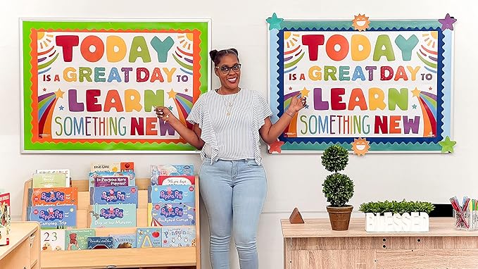 Sproutbrite Classroom Decorations - Banner Posters for Teachers - Bulletin Board and Wall Decor for Pre School, Elementary and Middle School