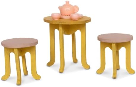 Ella's Ballet Room to Go + Ella Plush 11cm – Easy DIY Dollhouse in Suitcase | Wooden Furniture, Ballet Barre & Decoration Sheets | 1:12 Scale | Sam & Julia's Mouse Mansion