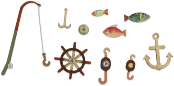 Sailor's Cabin to Go + Grandpa Plush 11cm – Easy DIY Dollhouse in Suitcase | Wooden Furniture, Nautical Decor & Decoration Sheets | 1:12 Scale | Sam & Julia's Mouse Mansion