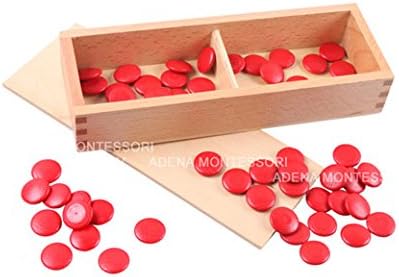 Adena Montessori Cards & Counters - Math Games & Teaching Numbers Counting Toys