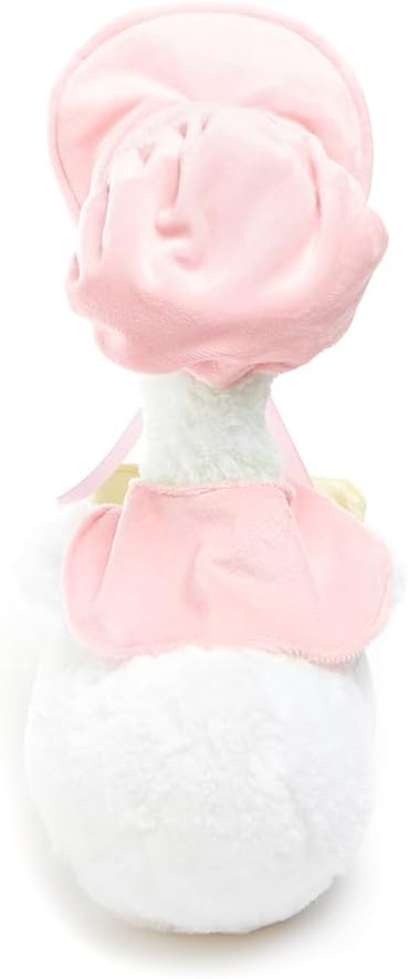 Cuddle Barn - Mother Goose Read-Along (Pink) | Animated Bird Plush with Mouth Movement Recites 7 Nursery Rhymes, Comes with Board Book, 14 inches