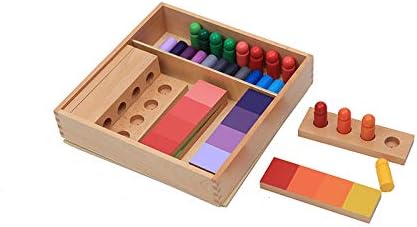 Adena Montessori Color Resemblance Sorting Task Color Tablets Sensorial Educational Tools Early Learning Toys