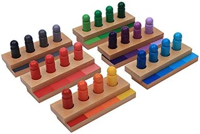 Adena Montessori Color Resemblance Sorting Task Color Tablets Sensorial Educational Tools Early Learning Toys