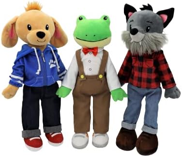 Plushible Soft Baby Doll, 18 Inch Werewolf - Plush Rag Doll with 2 Clothing Sets, My First Plush Toy for Girls, Boys & Infants, Soft Baby Stuffed Toy, Adorable Companion for 1 Year Old & Up