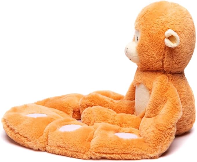 Plushland Original 5lbs Weighted Stuffed Animals Plush Toys with Long Arms, Giant Plushies Pillow Hugging Toy Gifts with Bean Bag for Kids and Adults (Monkey)