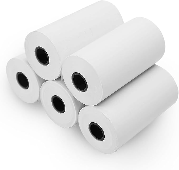 Thermal Printing Paper for BESTOONE Kids Instant Print Camera, No Ink Required, Safe, Tough, 5 Rolls