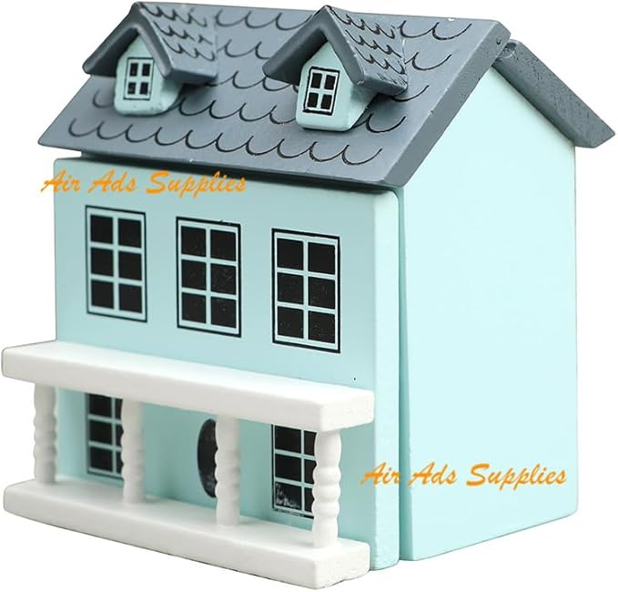 AirAds Dollhouse Miniature Wooden House (Price Each) (Pink)
