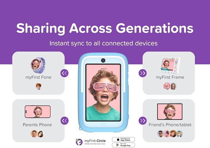 myFirst Camera 50 Kids' Digital Camera 20MP Photos 1080P Video, Purple