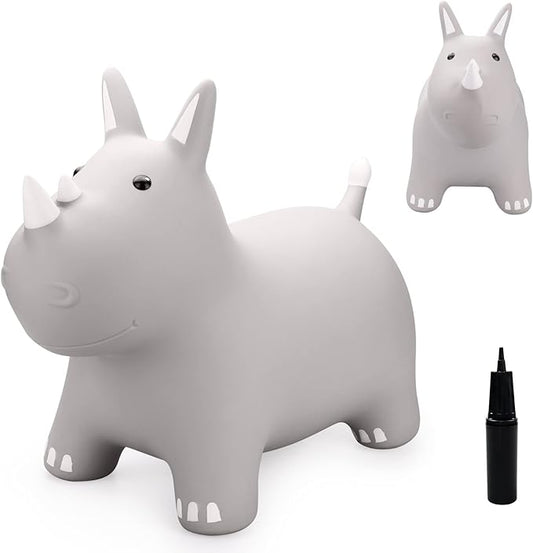 PlayZap Bouncy Horse Hopper, Bouncy Animals Hopper for Toddlers, Inflatable Jumping Ride on Bouncer, Kids Hopping Toys for 18M 2 3 Years Old Kids Boys Girls Gifts