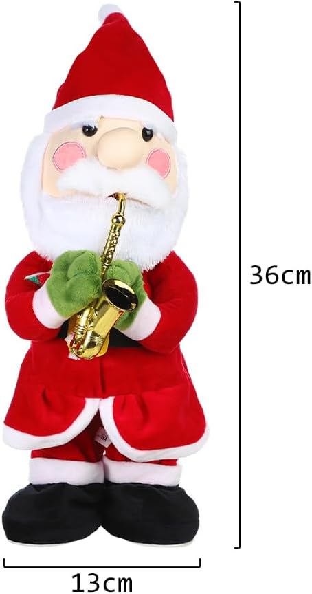 Twisting Singing Christmas Tree Santa Claus Reindeer Electric Musical Dancing Repeat What You Say Interactive Animated Plush Doll Figures with Songs Lights Funny Talking Glowing Doll Xmas Gift Decor