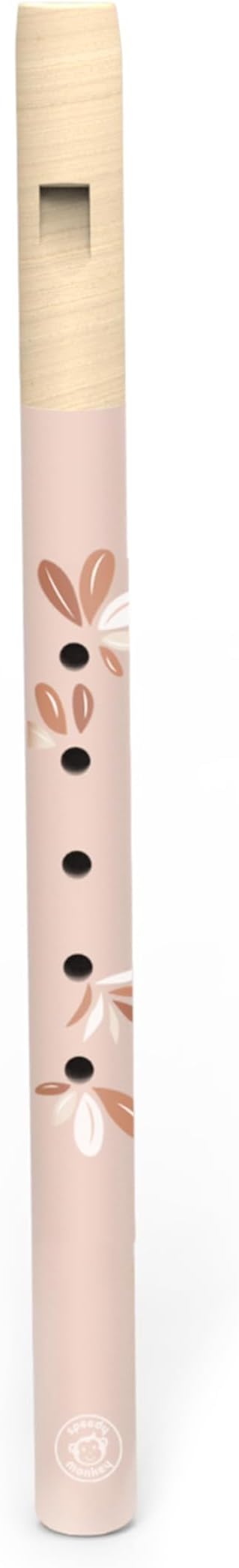 SPEEDY MONKEY Wooden Flute for Kids – Beginner Musical Instrument Toy for Toddlers & Girls – Colorful Pretend Play Musical Toy for Early Learning, Music Education & Fun (Color May Vary)