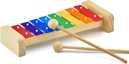 MUSICUBE Xylophone for Kids Wooden Xylophone with Mallets Orff Music Instrument for Educational Preschool Learning Baby Percussion Kit Professional Tuning Gift Choice for Children