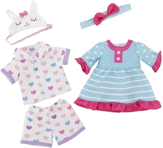 Plushible Soft Baby Doll, 18 Inch Sloth - Plush Rag Doll with 2 Clothing Sets, My First Plush Toy for Girls, Boys & Infants, Soft Baby Stuffed Toy, Adorable Companion for 1 Year Old & Up