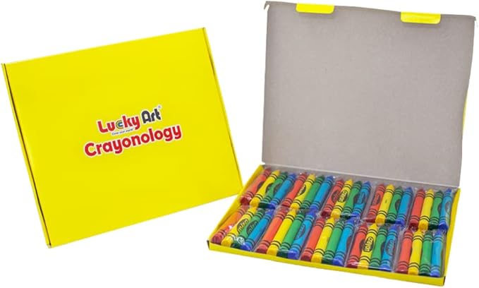 10 Sets of 4 Packs (40 count) Large Size Crayons - Mini Crayon Packs for Kids Party Favors, School Supplies for Teachers & Travel Crayons