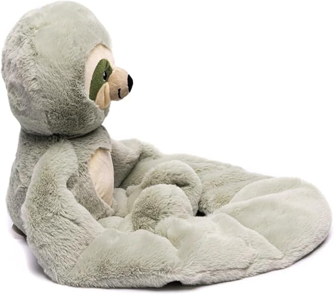 Plushland Original 5lbs Weighted Stuffed Animals Plush Toys with Long Arms, Giant Plushies Pillow Hugging Toy Gifts with Bean Bag for Kids and Adults (Sloth)