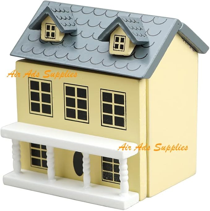 AirAds Dollhouse Miniature Wooden House (Price Each) (Pink)