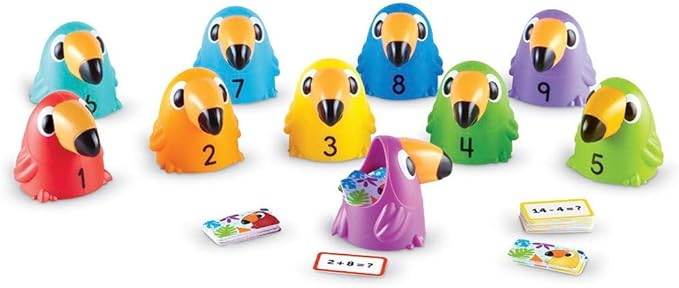 Learning Resources Toucans to 10 Sorting Set, Counting & Sorting, Early Math Skills Toy, Ages 5+, Multicolor
