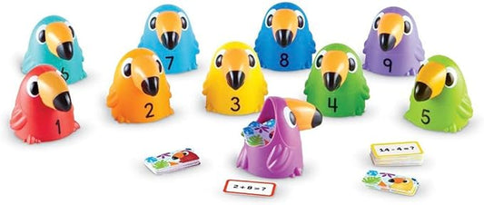 Learning Resources Toucans to 10 Sorting Set, Counting & Sorting, Early Math Skills Toy, Ages 5+, Multicolor