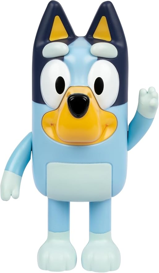 Bluey Game Hide and Seek Figure, Articulated, Musical Kids Figurines with Dance Mode, Interactive Play Toddler Figurine Toys for Ages 3+