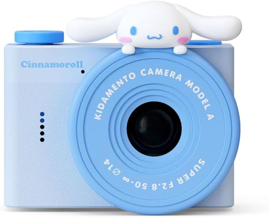 Cinnamoroll Mini Kids Digital Camera & Video Camcorder by Kidamento, 32GB Memory Card, Adjustable Soft Strap Lanyard, Scavenger Hunt Momento Book - Model A Cinnamoroll