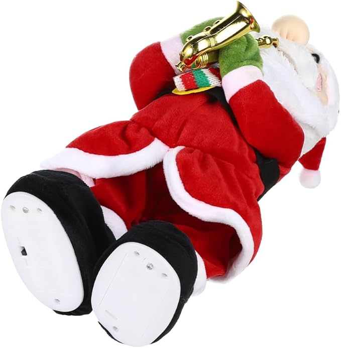 Twisting Singing Christmas Tree Santa Claus Reindeer Electric Musical Dancing Repeat What You Say Interactive Animated Plush Doll Figures with Songs Lights Funny Talking Glowing Doll Xmas Gift Decor