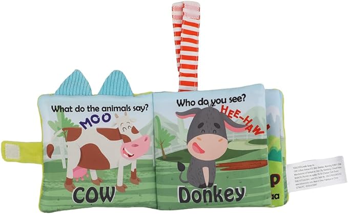 bebe mondo Crinkle Books for Babies – Soft Baby Books 0-6 Months, Infant Toys, Gifts for 0-6-12-18 Months, Travel Toys, Baby Shower