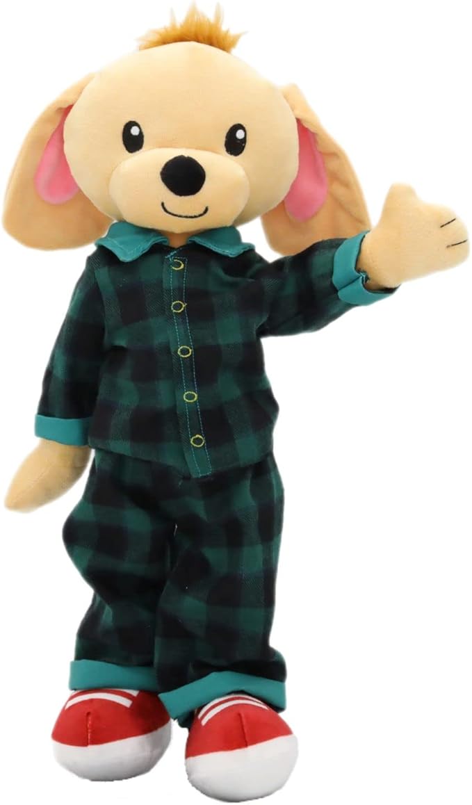 Plushible Soft Baby Doll, 18 Inch Dog - Plush Rag Doll with 2 Clothing Sets, My First Plush Toy for Girls, Boys & Infants, Soft Baby Stuffed Toy, Adorable Companion for 1 Year Old & Up