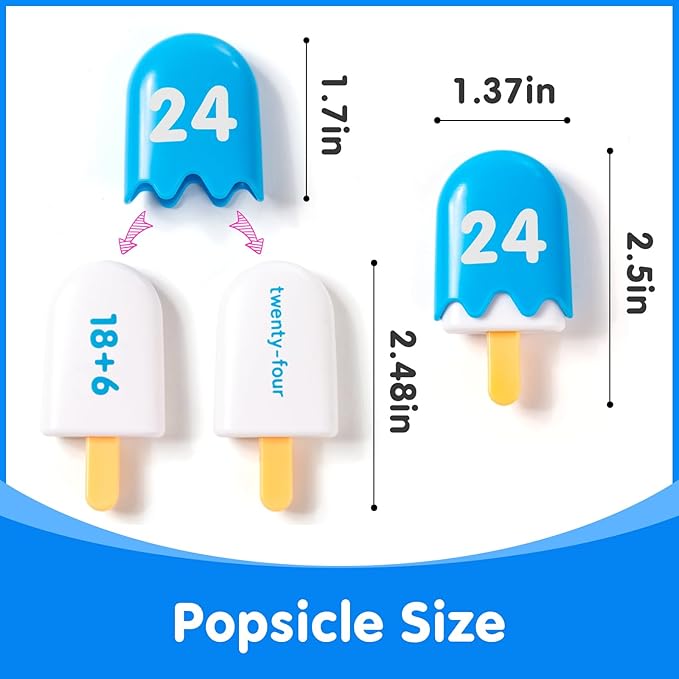Mini Number Pops 21-30 — Number Learning Toys,Toddler Math & Classroom Must-Haves