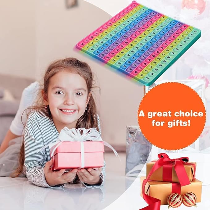 12 Multiplication Table Learning Workbook P00P Fidget Multiplication Game 12x12 Table Math Games Digital Table Toy, Fidget Learning Game Toy Relieves Stress, Creates Various Math Operations