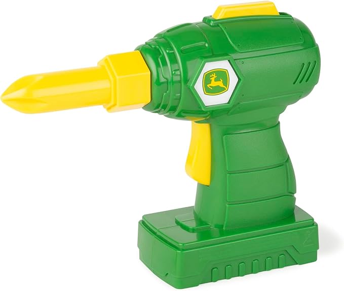 John Deere Tractor Toy and Toy Drill - Toddler STEM Take Apart Toys with 16 Individual Pieces and Kids Tools - Kids Building Toys Ages 3 Years and Up