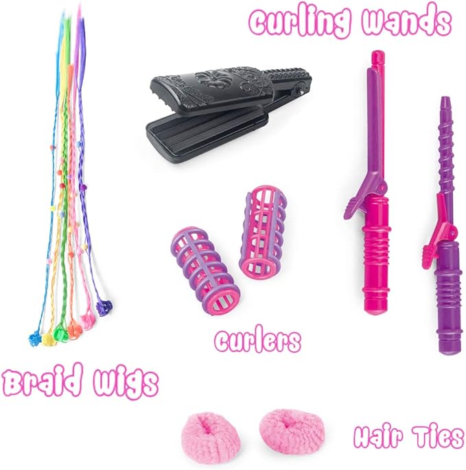 Bettina Vogue Beauty Hair Salon Fashion Pretend Play Set with Hairdryer, Mirror, Styling Accessories