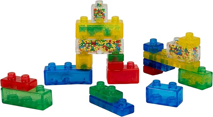 Goliath Jelly Blox Creative Kit | Includes 20 Blocks | Toddler & Preschool Building Blocks Kids Can Squeeze, Stretch, Squish | MESH ACCREDITED | Safety Tested & Ouch-Free | Sensory Play Toy Ages 2+