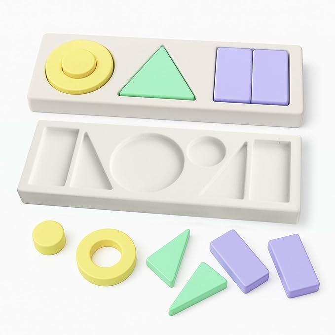 Wooden Shape Sorter for Toddlers | Montessori Toys for 1+ Year Old | Toddler for Learning Object Permanence and Color Sorting | Ages 1-3