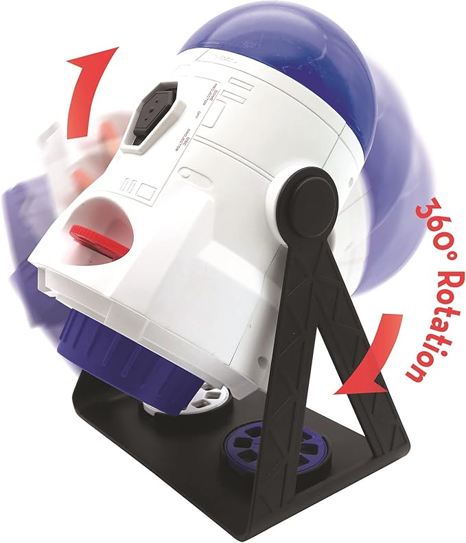 LEXiBOOK, 2-in-1 Constellations and Images Planetarium Projector, 24 Images to Discover Space, 2 Constellation Domes, STEM, White/Blue, NLJ180US