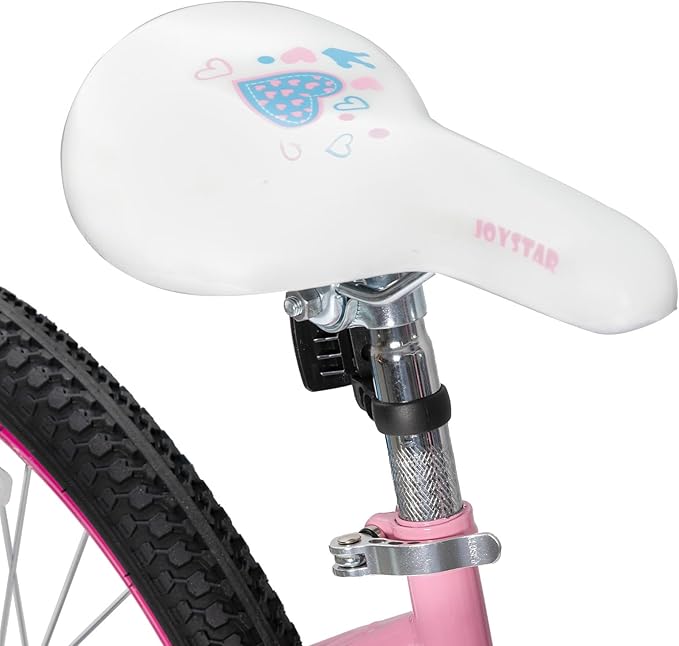 JOYSTAR Angel Girls Bike for Toddlers and Kids Ages 2-13 Years Old, 12 14 16 18 20 Inch Kids Bike with Training Wheels & Basket, 20 24 Inch Girls Bicycle with Handbrake & Kickstand