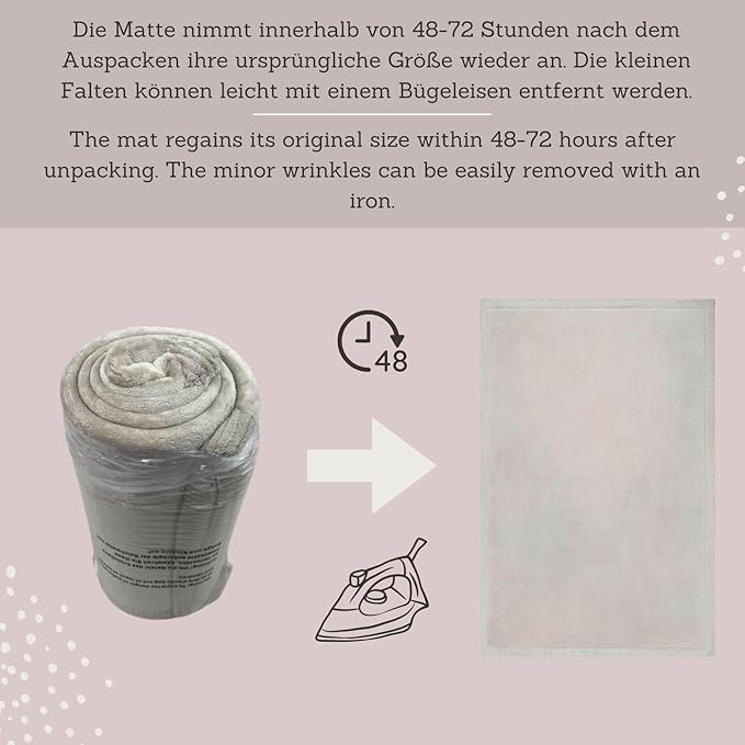 Stylish Coral Velvet Baby Play Mat for Floor 60" x 80" Confetti – Soft 1" Thick High-Density Memory Foam Nursery Rug,Kids Rug with Non-Slip Backing for Crawling & Playing, Playroom Rug, Kids Carpet