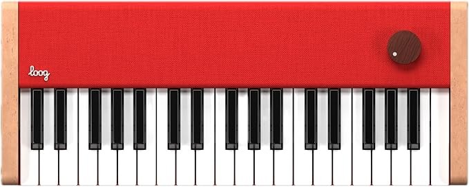 Loog digital piano - portable keyboard for beginners with musician grade sound, MIDI over USB-C rechargeable musical educational instrument