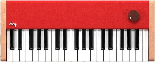 Loog digital piano - portable keyboard for beginners with musician grade sound, MIDI over USB-C rechargeable musical educational instrument