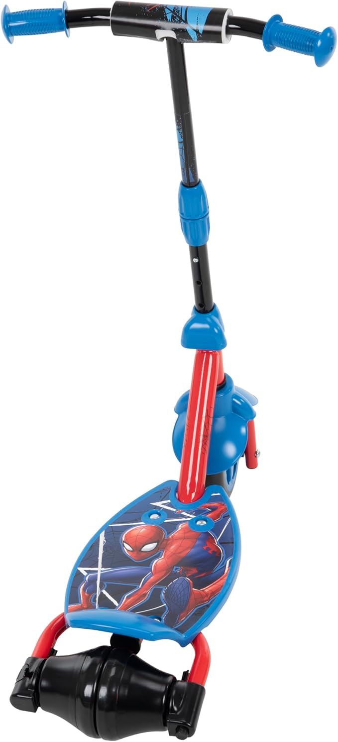 Huffy Disney and Marvel Toddler Kids 3-Wheel Scooters, Multiple Color Options, Ages 3+ Years Old, Durable Steel Frame, Portable, Girls/Boys, Non-Slip Deck, Character Graphics