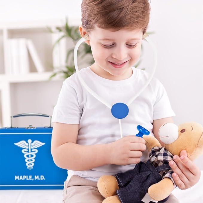 Imagination Generation Occupation Playsets for Kids Wood Children Roleplaying Games for Young Children| Doctor Set